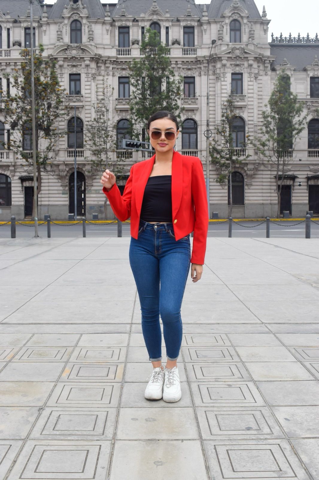 Blazer Smoking "Rouge" - Rojo Intenso